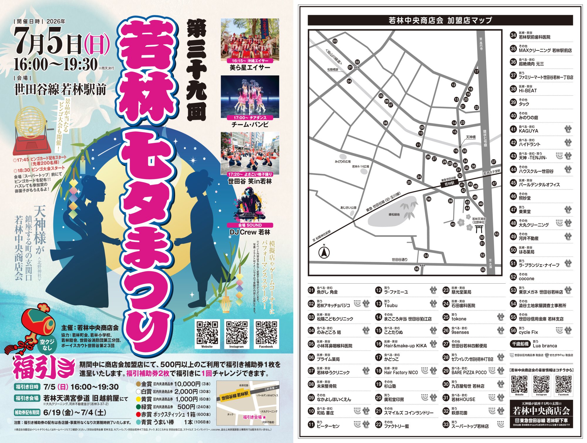 第３９回 若林七夕まつりの画像