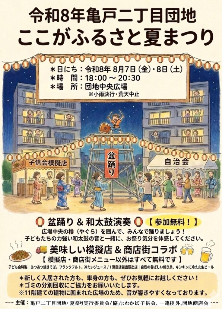 亀戸二丁目団地 ここがふるさと夏まつりの画像