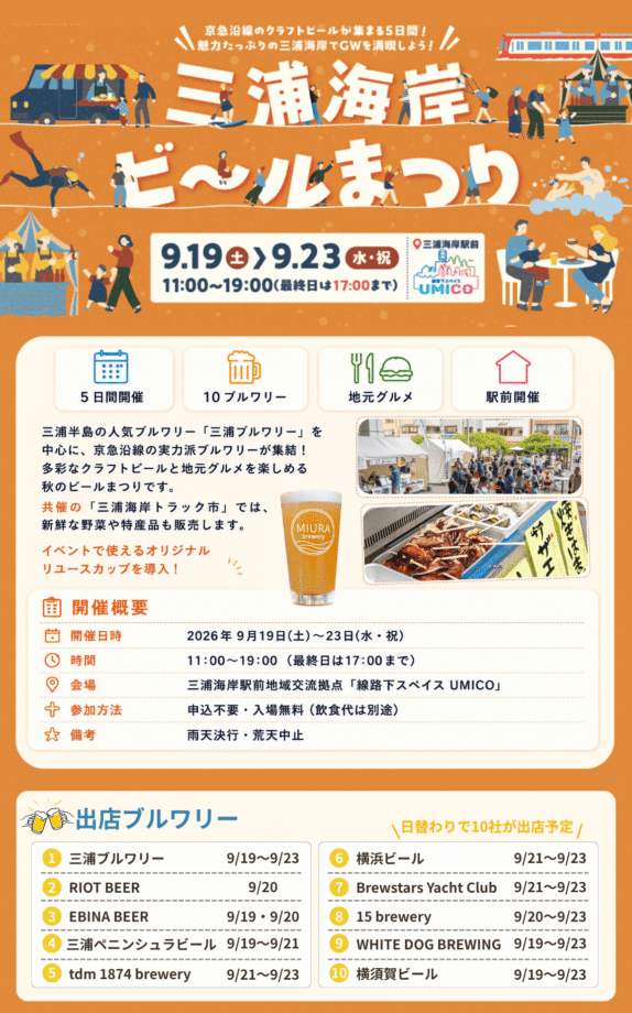 三浦海岸ビールまつり