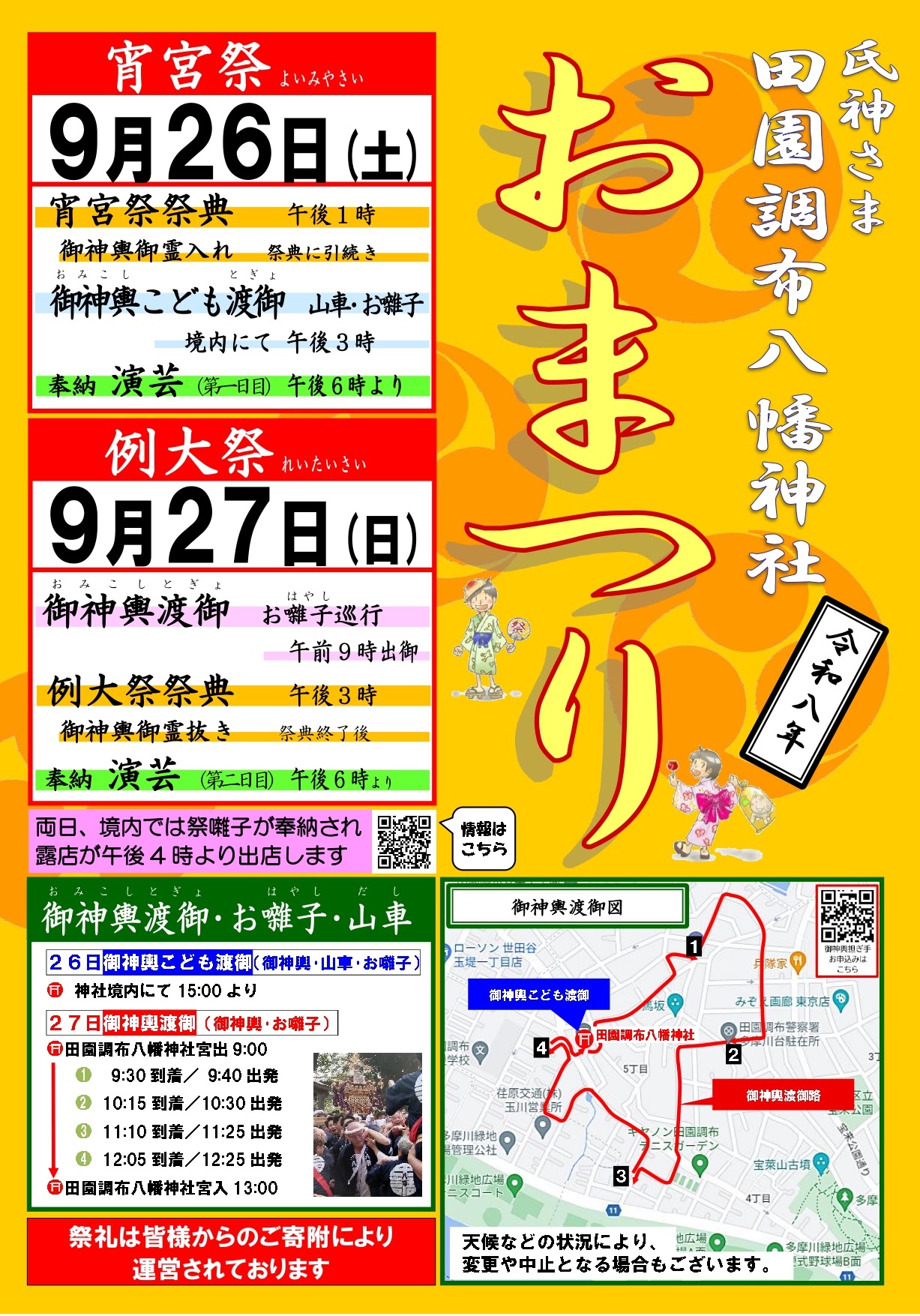 田園調布八幡神社おまつり